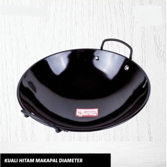 set wajan panci anti lengket Wajan Kuali Wok Pan - Masak Restaurant Besar 45 Cm Penggorengan Wokpan 