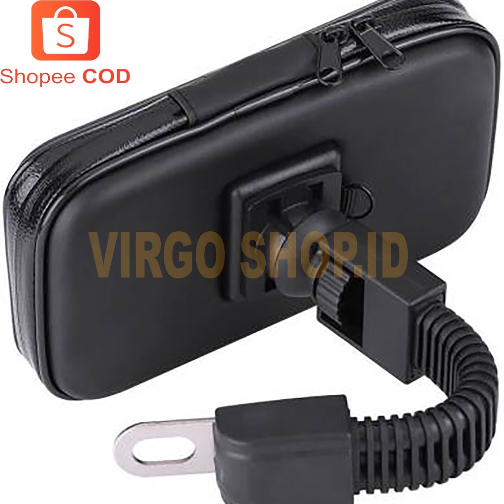 Phone Holder Waterproof Holder Bag / Holder Motor Anti Air for smartphone 5.5 inches - Hitam / Holder Hp WaterProof / Holder Hp Tahan Air