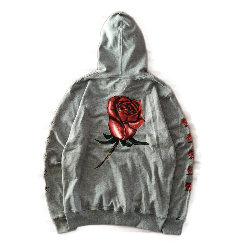 obey airbrushed rose grey hoodie