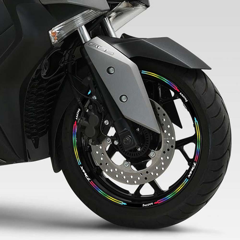 YAMAHA Reflektif Sepeda Motor Roda Stiker Skuter Hub Stripe Stiker untuk TMAX T-MAX 500 TMAX560 TMAX530