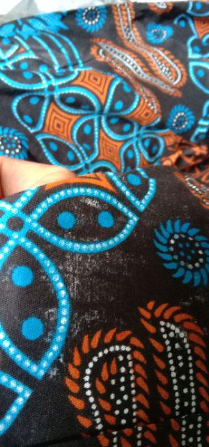 Maura Couple - Sania Ruffle Batik Couple Ori Ndoro Jowi Garansi Termurah Shopee -  Motif Seno Biru