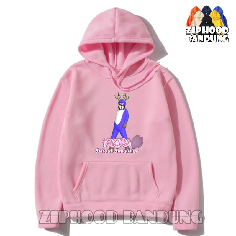 ZIPHOOD BANDUNG - Jaket Hoodie Anak Perempuan Gamer - SAKURA SCHOOL SIMULATOR Kostum Rusa