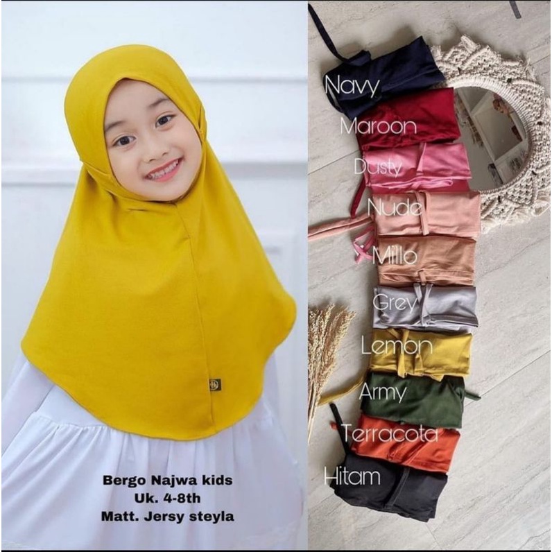 BERGO NAJWA KIDS // HIJAB BERGO ANAK