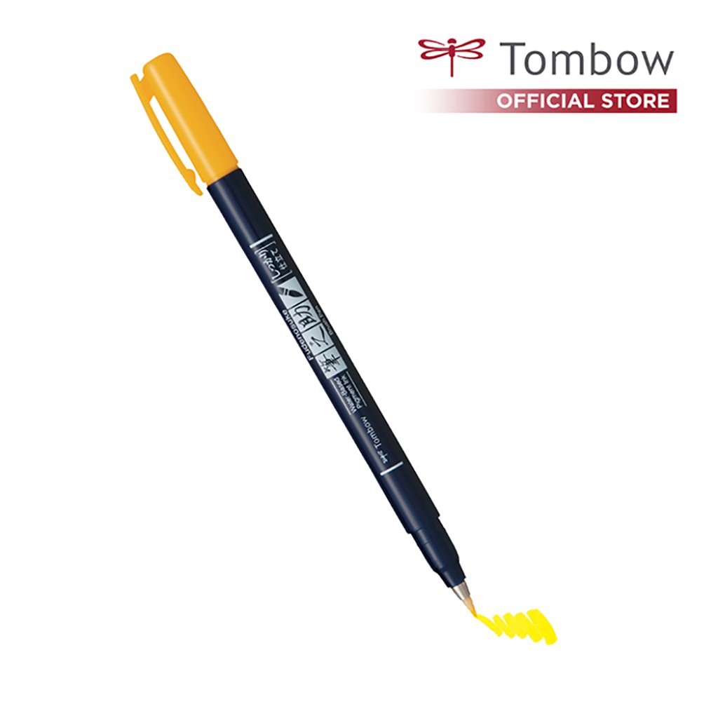 

Tombow Fudenosuke Hard Tip Yellow