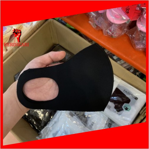 IMPOR !!!  MASKER SCUBA HITAM KAIN HIGH QUALITY ANTI DEBU