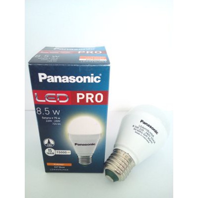 Lampu Panasonic LED Bohlam Pro 8.5 9 Watt 8.5W 9W Kuning Warm White