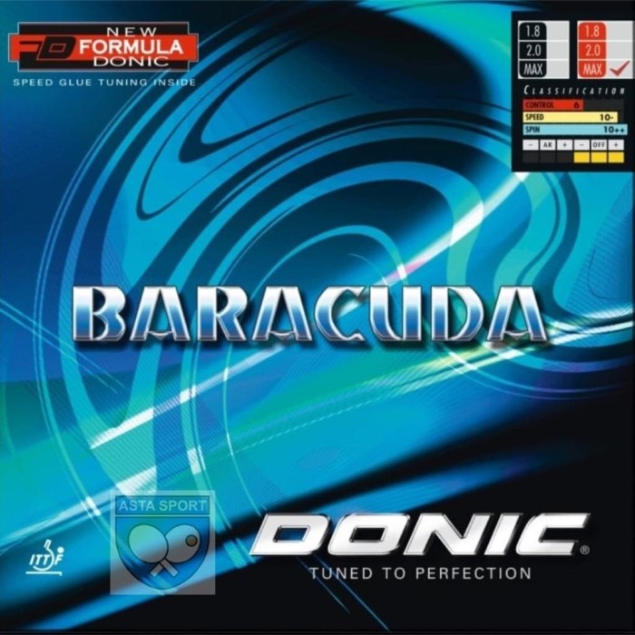 Donic Baracuda / karet bet pingpong - Merah