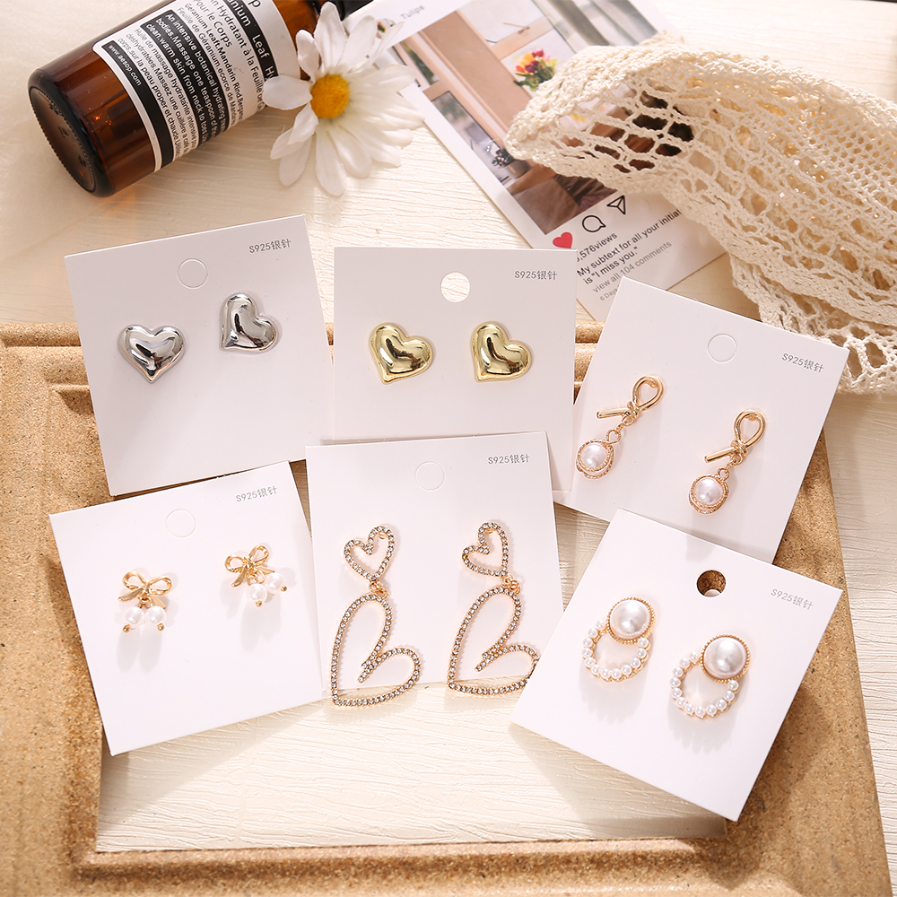 Anting Giwang Elegan Model Kupu-Kupu Dengan Mutiara + Bunga Untuk Wanita