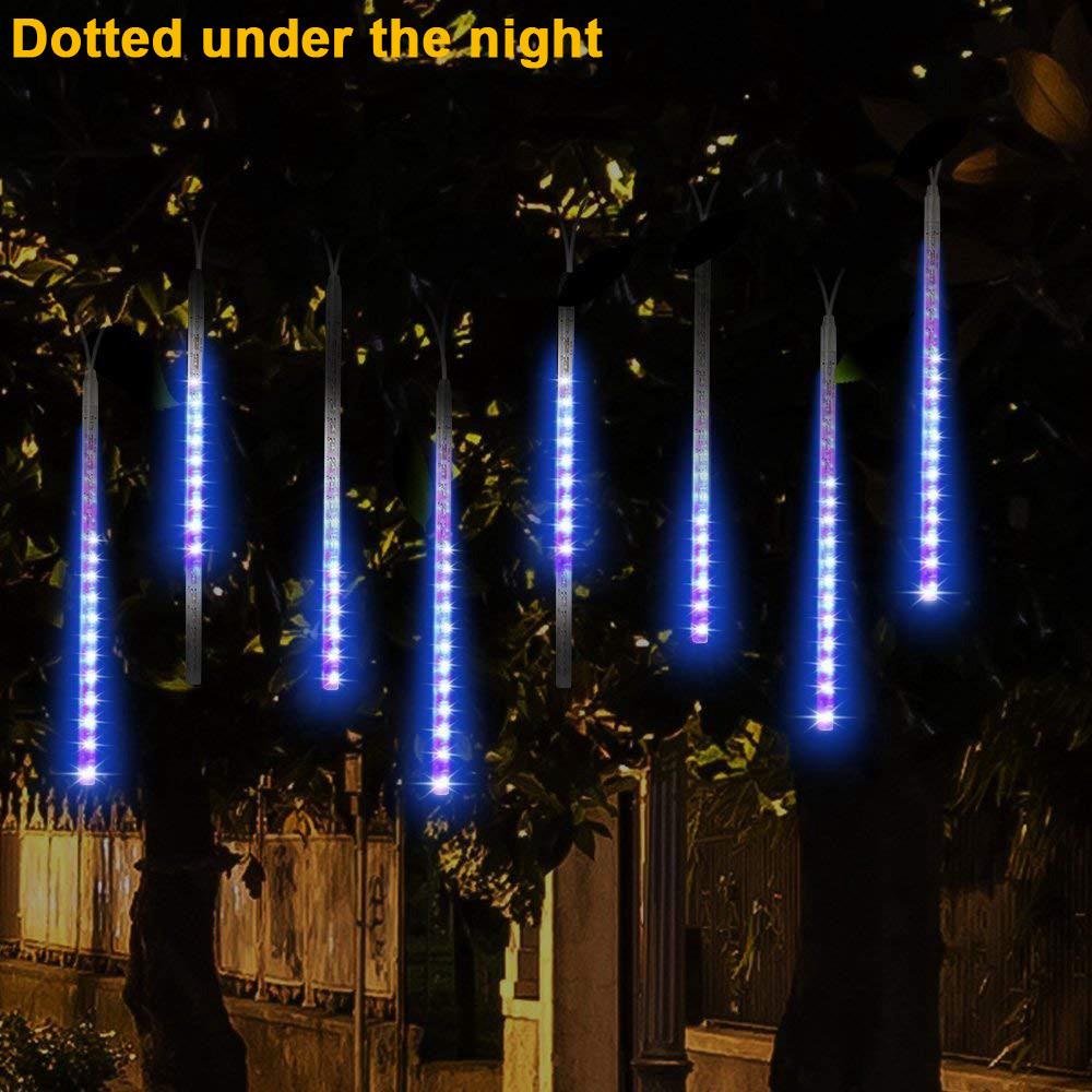  Lampu  LED  Model Hujan Meteor Hollow untuk Taman Pohon  