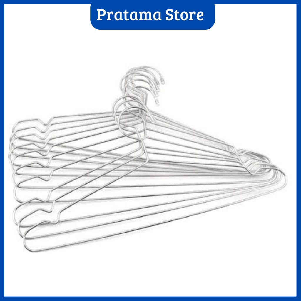 Hanger Baju Kawat Stainless 1Lusin