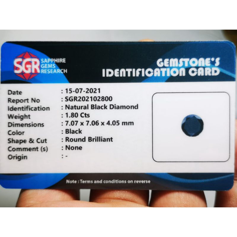 NATURAL BLACK DIAMON SET LADIES MEMO SGR GEMS LAB