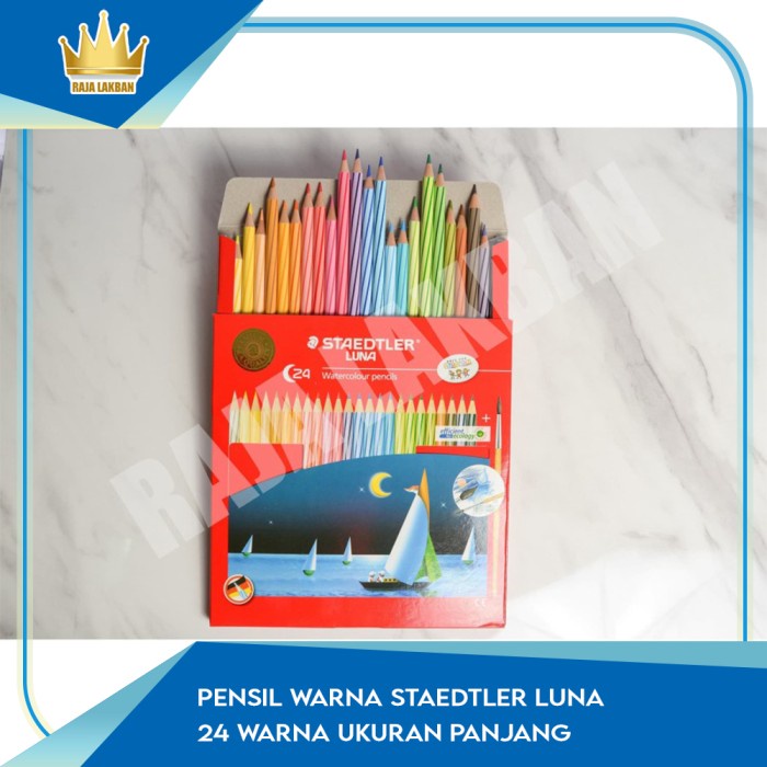 

(BISA COD) Pensil Warna Staedtler Luna 24 Warna Ukuran Panjang