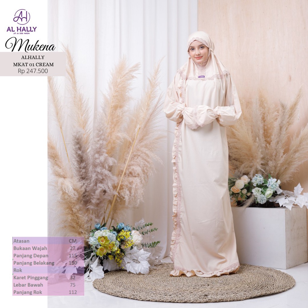 Mukena Dewasa MKAT 01 by AL HALLY II COD II Terbaru
