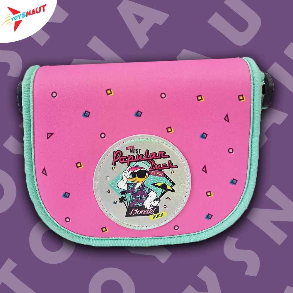 Disney Japan Tas Kamera / Camera Bag Summer Party Donald Duck Pink Original Jepang