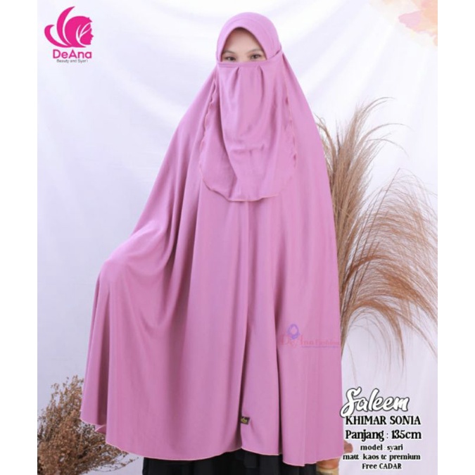 FREE CADAR Jilbab jumbo kaos polos pet antem / Khimar sonia