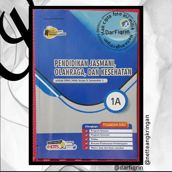 Pegangan Guru PJOK Penjas Kelas 10 11 semester 1 SMK/MAK K13 Rev 2018 HOTS-Kharisma-Satriyo