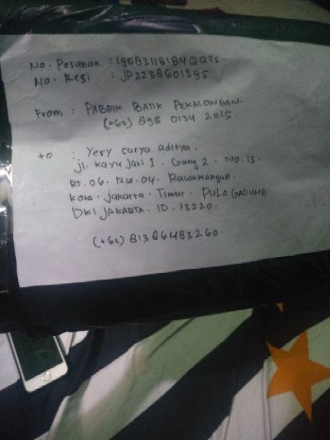 Hot Item Kemeja Hem Batik Pria Pekalongan Terfavorit Lengan Pendek Size M L Xl