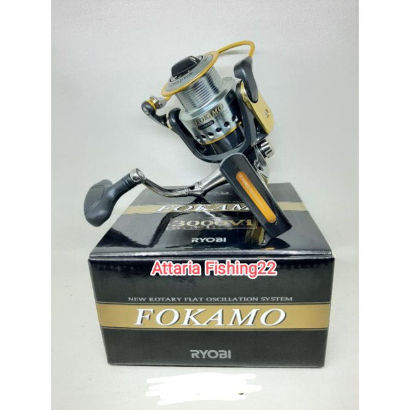 Reel Pancing Ryobi Fokamo 3000 Vi / Reel Spinning Belum Power Handle