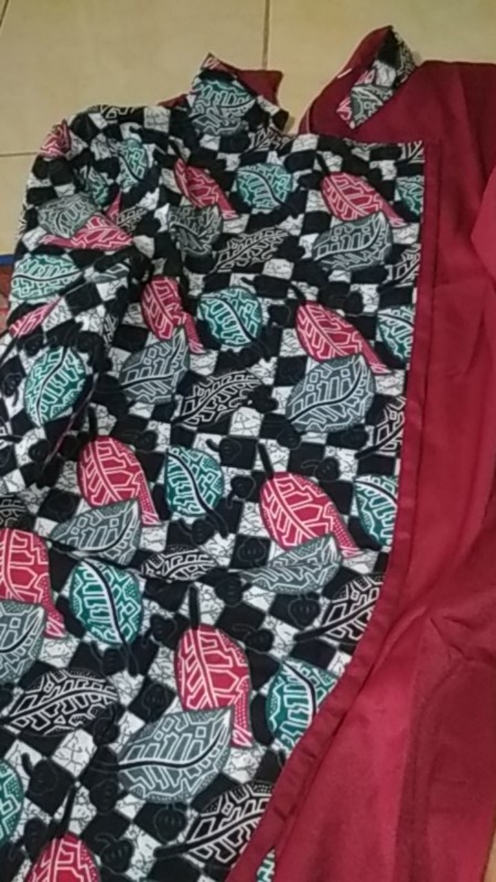 Batik Tunik Shibori Jumputan Terbaru Size S-3l / Hrb026 Yelbor Navbor / Biru Putih / Original..