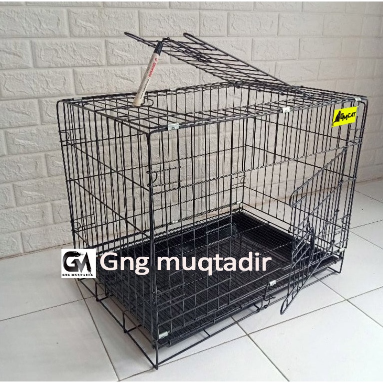 KANDANG KUCING MURAH 2 TINGKAT SIZE L UKURAN 60X42X50 BESI TEBAL DAN KOKOH