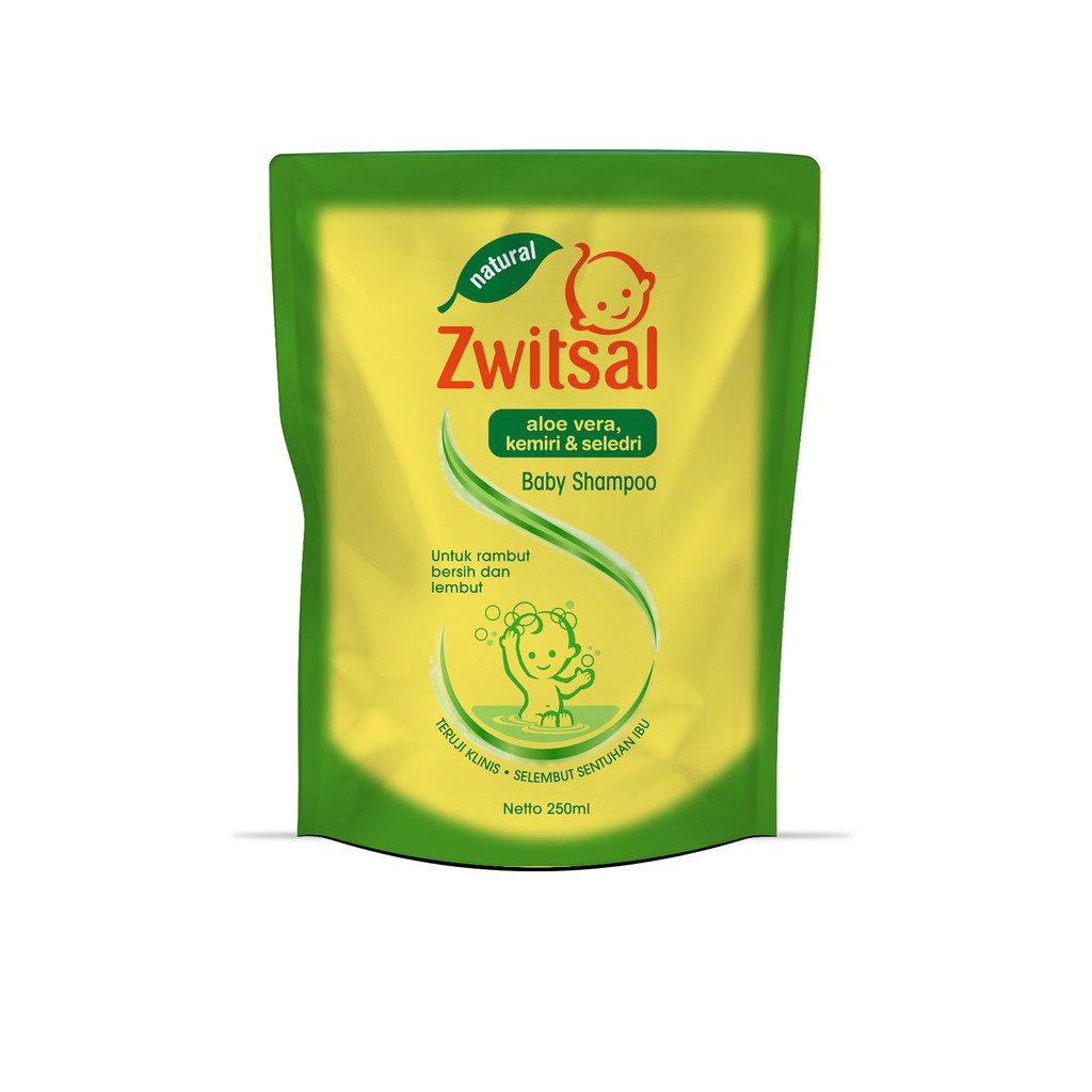 ZWITSAL ALOE VERA KEMIRI &amp; SELEDRI BABY SHAMPOO 250 ML (N009632)