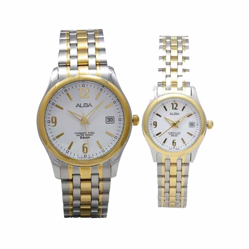 JAM TANGAN COUPLE ORIGINAL ALBA ST AXHK94 AXHK94X1 and ALBA AXT856 AXT856X1 JAM TANGAN ALBA