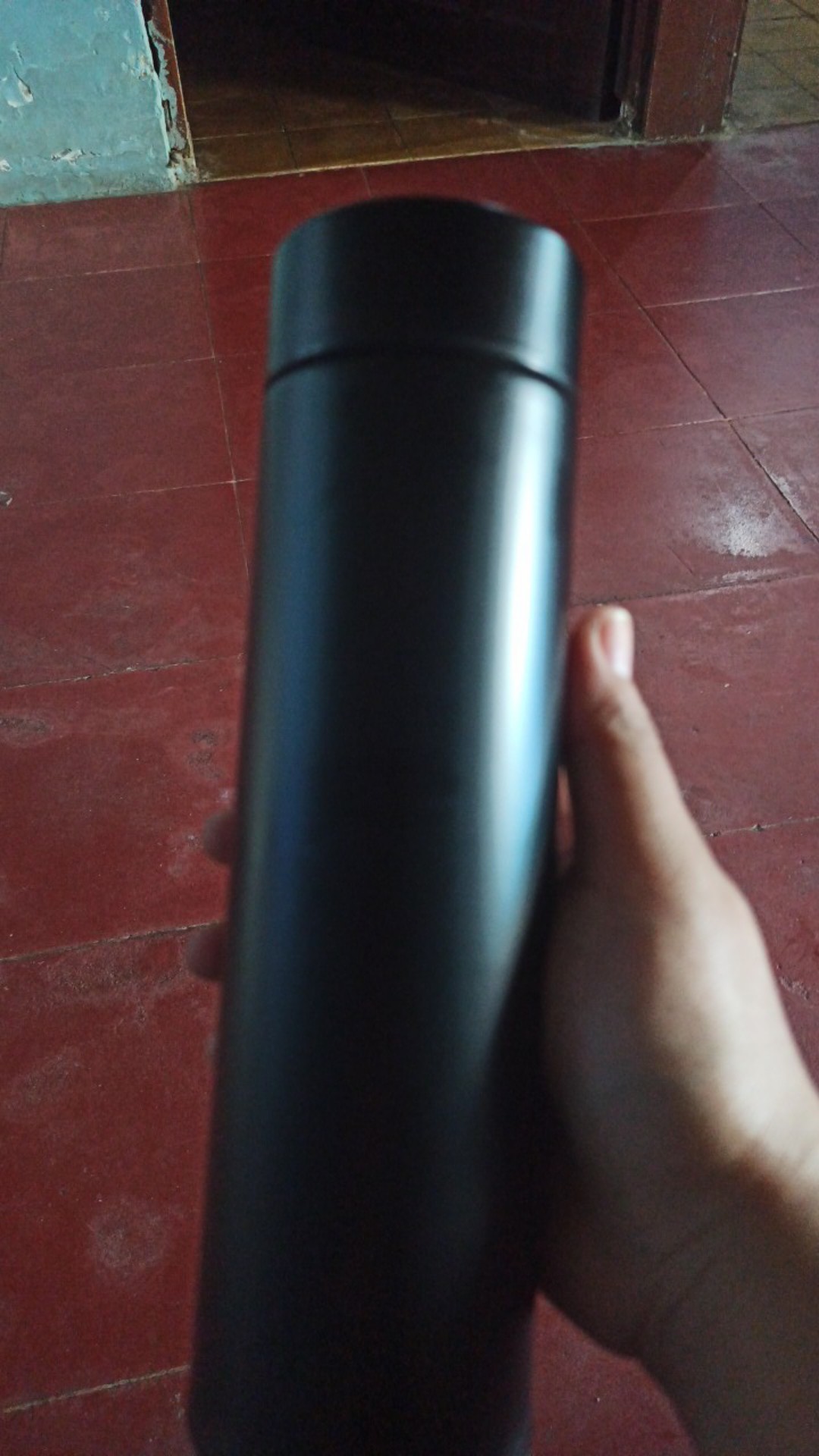 [hitam] Termos Tabung Polos 500ml / Tumbler Botol Vacuum Souvenir Bt26