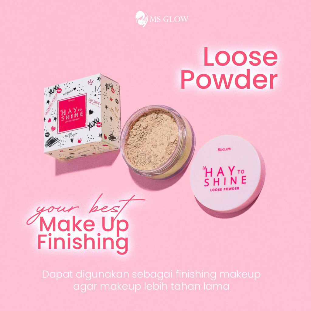 Ms Glow Loose Powder Bedak Tabur / Ivory Natural Oily to Matte