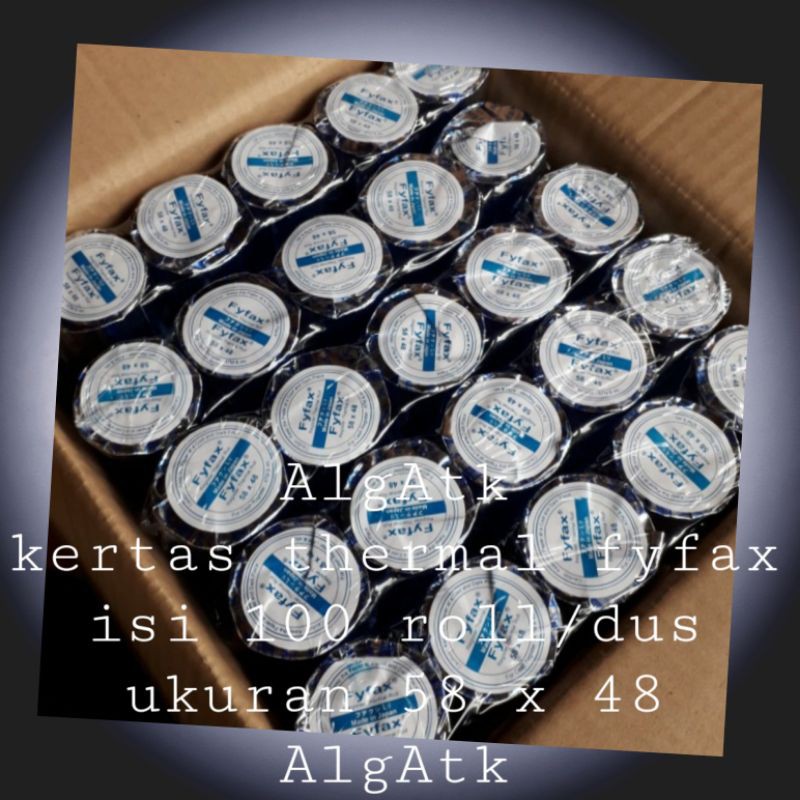 

Kertas thermal 58x48 harga untuk 1 box isi 100 pcs