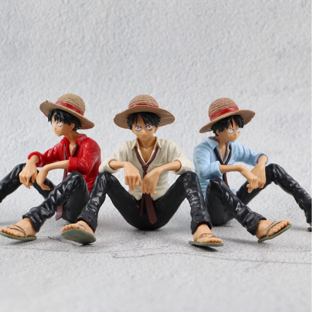 Mainan Action Figure Model Anime One Piece Luffy Monkey D Luffy Klasik Bahan Pvc Ukuran 13CM Untuk Dekorasi Kue