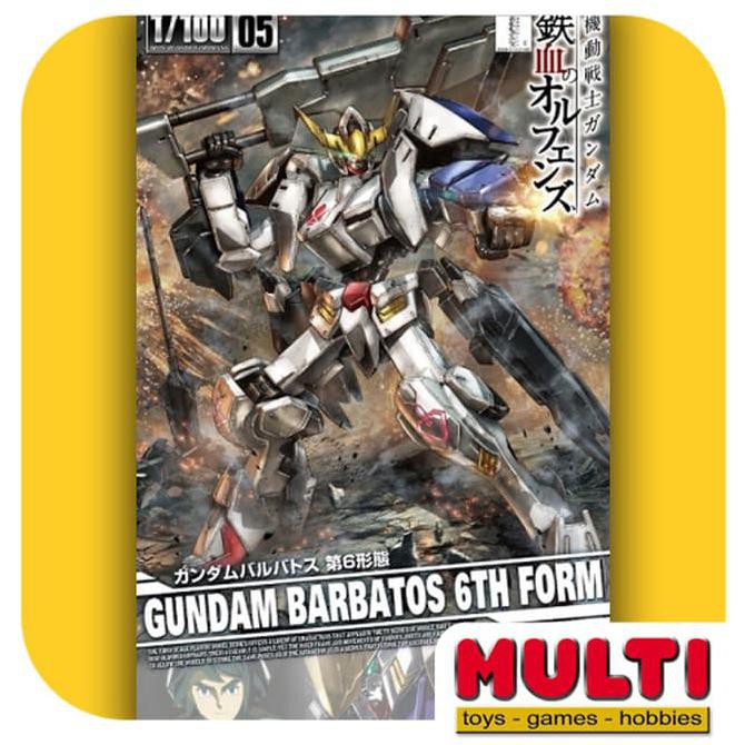 BARANG BERKUALITAS  IRON BLOODED ORPHANS 1/100 GUNDAM BARBATOS 6TH FORM