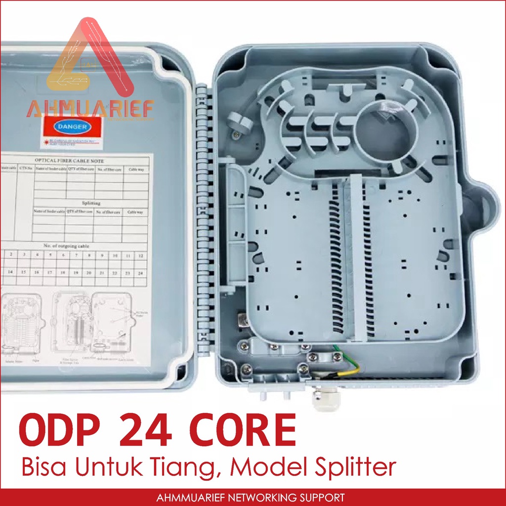 ODP FDB ODB 24 Core Model Adapter Splitter Pole Tiang Fiber Optik Box Kotak Fiber Optic Kosongan