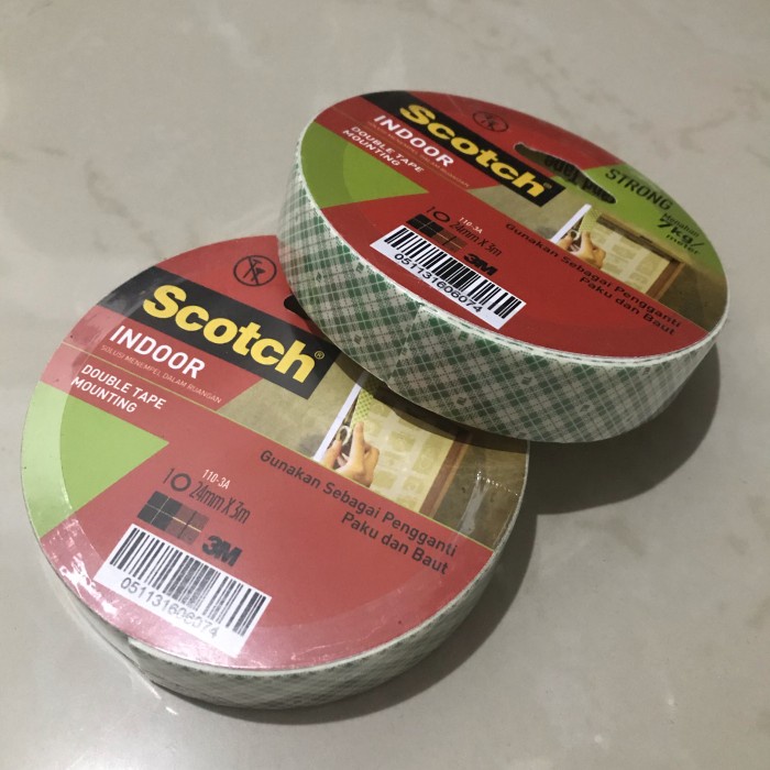 

Kusus Hari Ini Double Tape 3M Scotch Indoor Mounting 24Mm X 3M Trendi