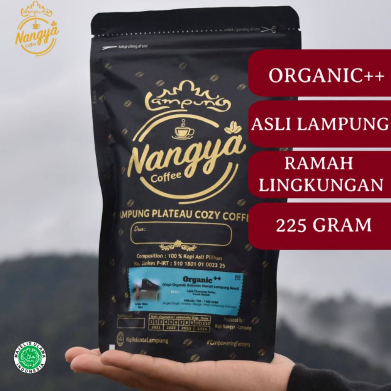 

Kopi Bubuk Robusta Nangya Khas Liwa Lampung Barat Asli Lampung 225 Gr - Organic++