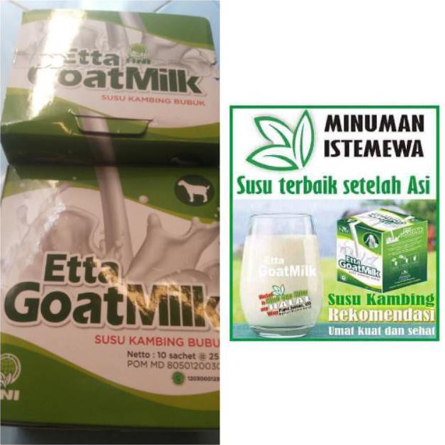 

PROMO ETTA GOAT MILK HNI HPAI , SUSU KAMBING BUBUK , SUSU KAMBING ETAWA HOT