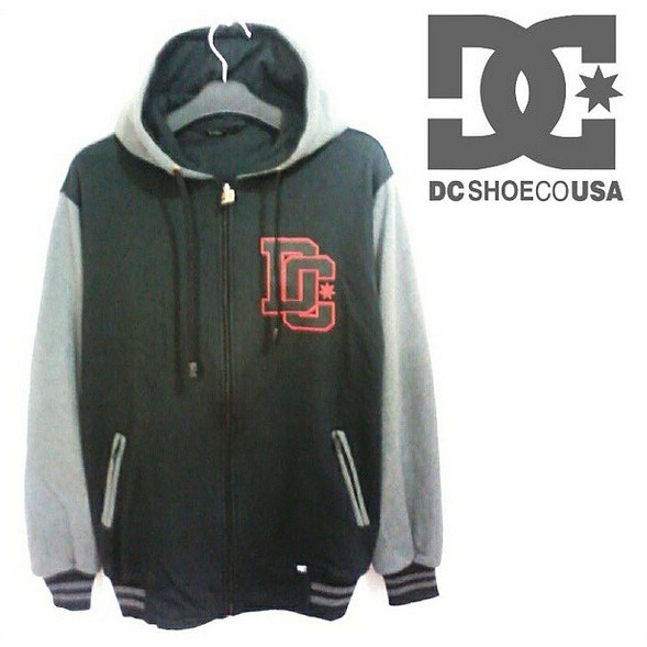 Jaket / Sweater DC Varsity Hoodie Black - Gray