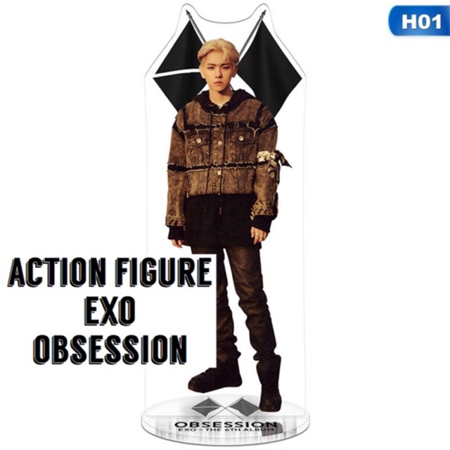 Stand Standee Action Figure KPOP EXO Obsession Sehun Baekhyun kai Chanyeol Suho Chen