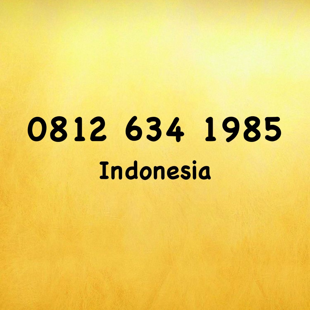 Nomor Cantik Simpati 11 Digit Seri Tahun - 85 - 0812 634 1985