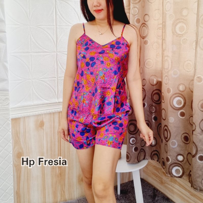 HB FO - BAJU TIDUR SEXY SATU TALI HP IMPORT MOTIFF / SATIN IMPORT / BAHAN ADEM DAN LEMBUT / LINGERIE