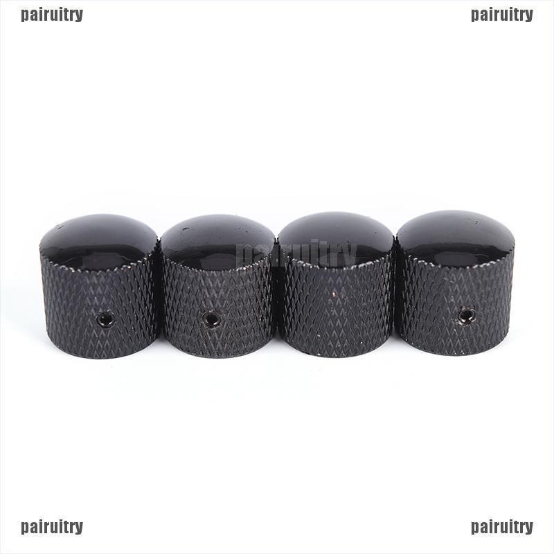 4 Pcs Knob Kontrol Volume Nada Bahan Metal Untuk Gitar Bass Elektrik