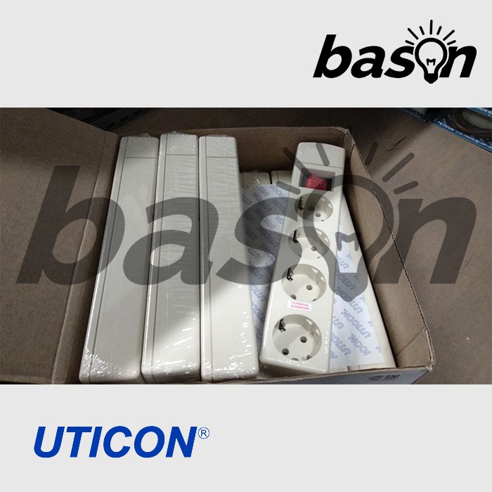 UTICON ST1482NC Multi Outlet - Stop Kontak 4 Lubang - TANPA KABEL