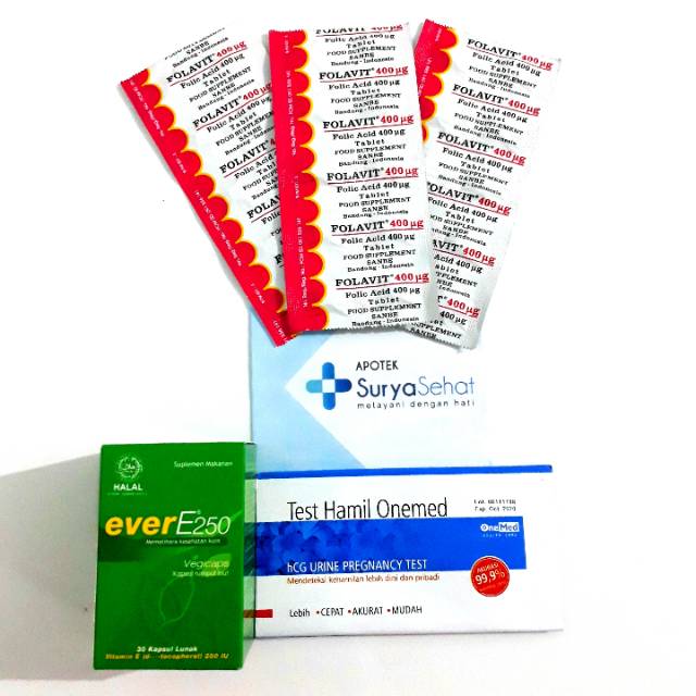 Paket Promil A 30 hari Best Seller! Program Hamil 30 1 bulan Folavit Ever E Tes Pack