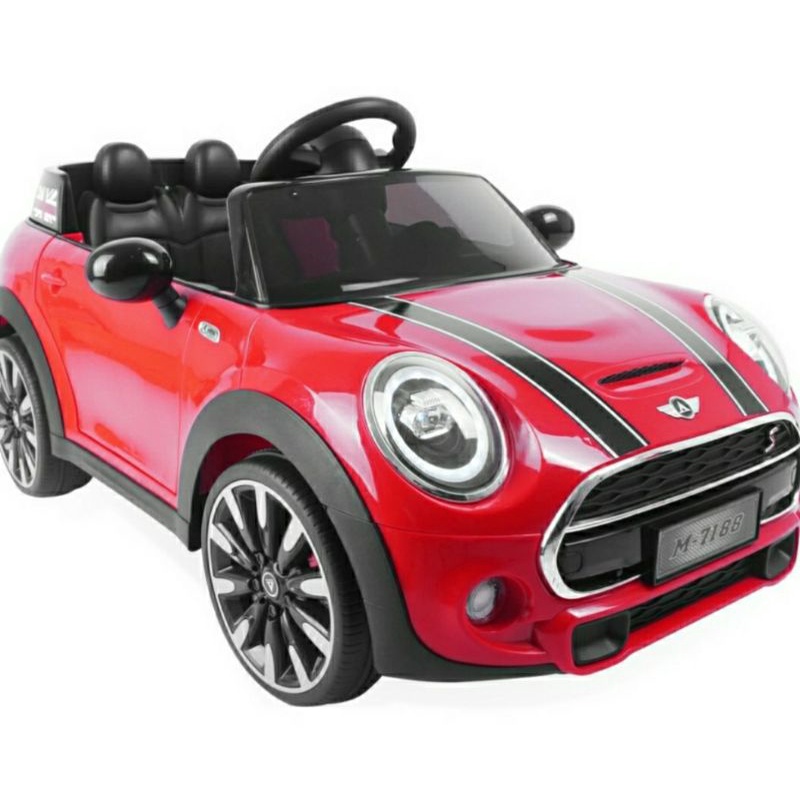 Mobil aki listrik remote control | mini cooper M7188