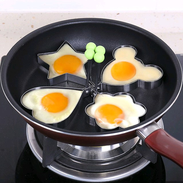 【COD Bayar Di Tempat】Cetakan Telur Goreng telor Dadar/Ceplok/Mata Sapi/Omlet Stainless Steel