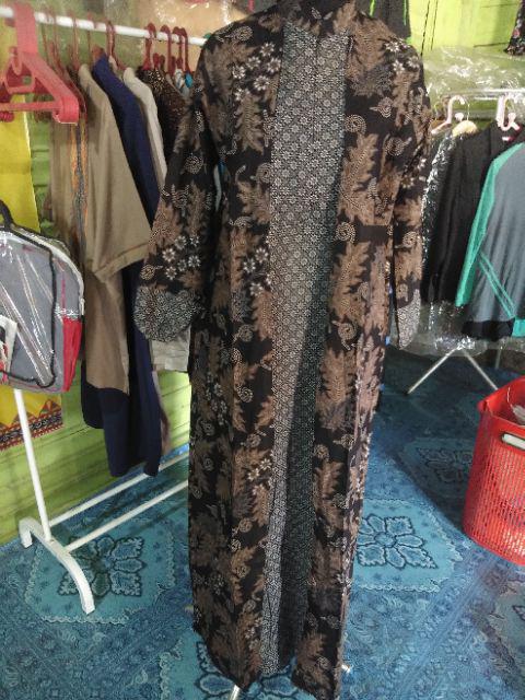 Gamis Cardy Batik - Gamis Sogan