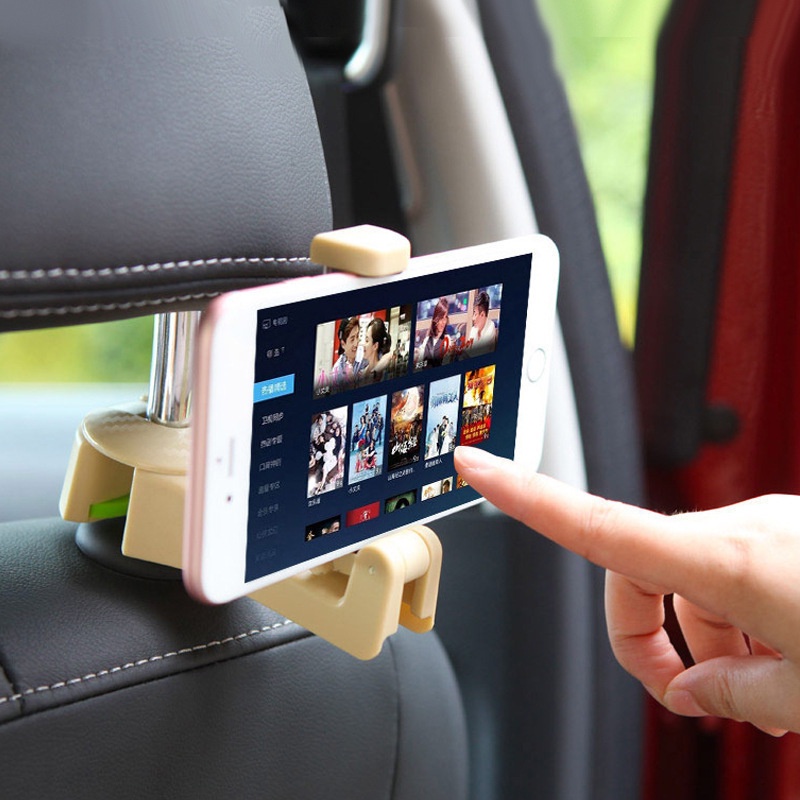 2 in 1Creative Car Headrest Hook with Mobile Phone Holder / Multifunctional Seat Back Racks / Car Smartphone Stand for Car