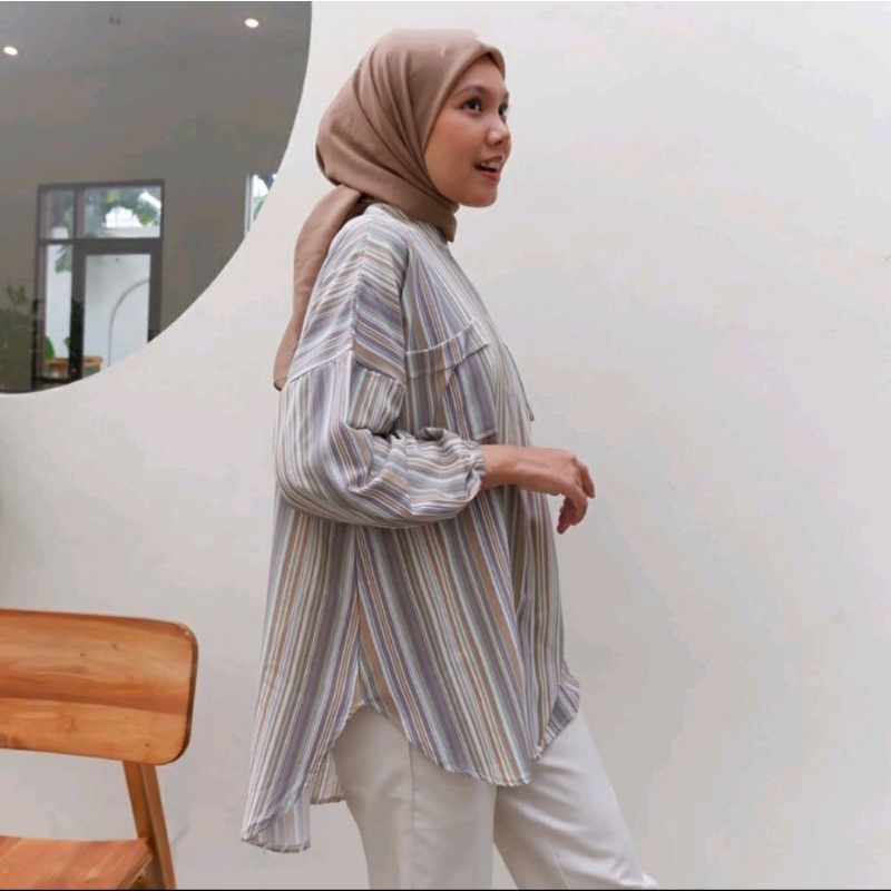 Sierra Candy Stripe tunik XL