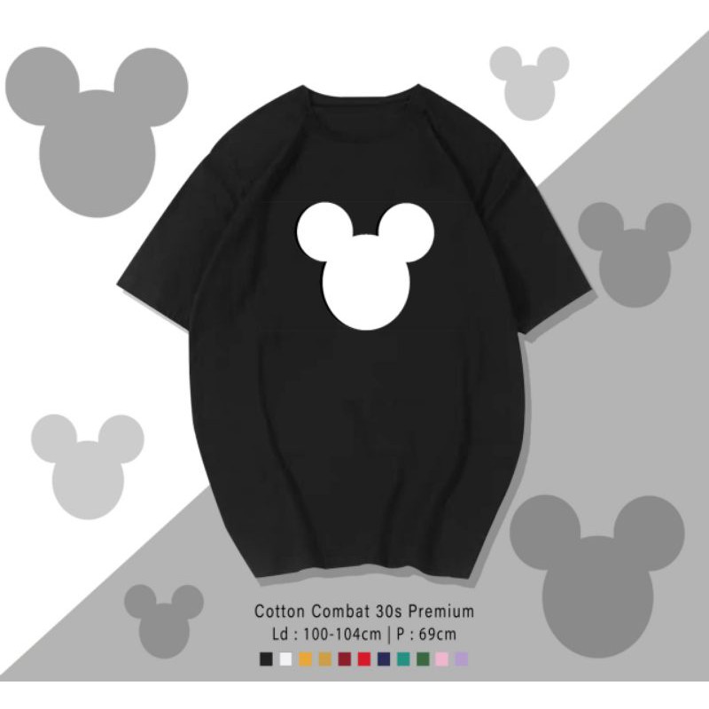 T-SHIRT / TUMBLR KAOS MICKEY HEAD POLOS OVERSIZE PREMIUM