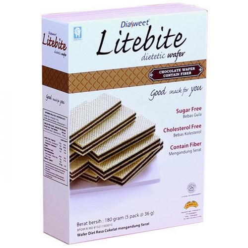 

diasweet litebite wafer coklat - biskuit no sugar tanpa gula 180gr