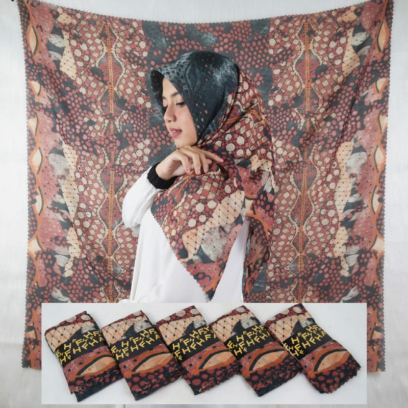 hijab voal segi empat motif terbaru2021 jilbab voal tepi lasercut